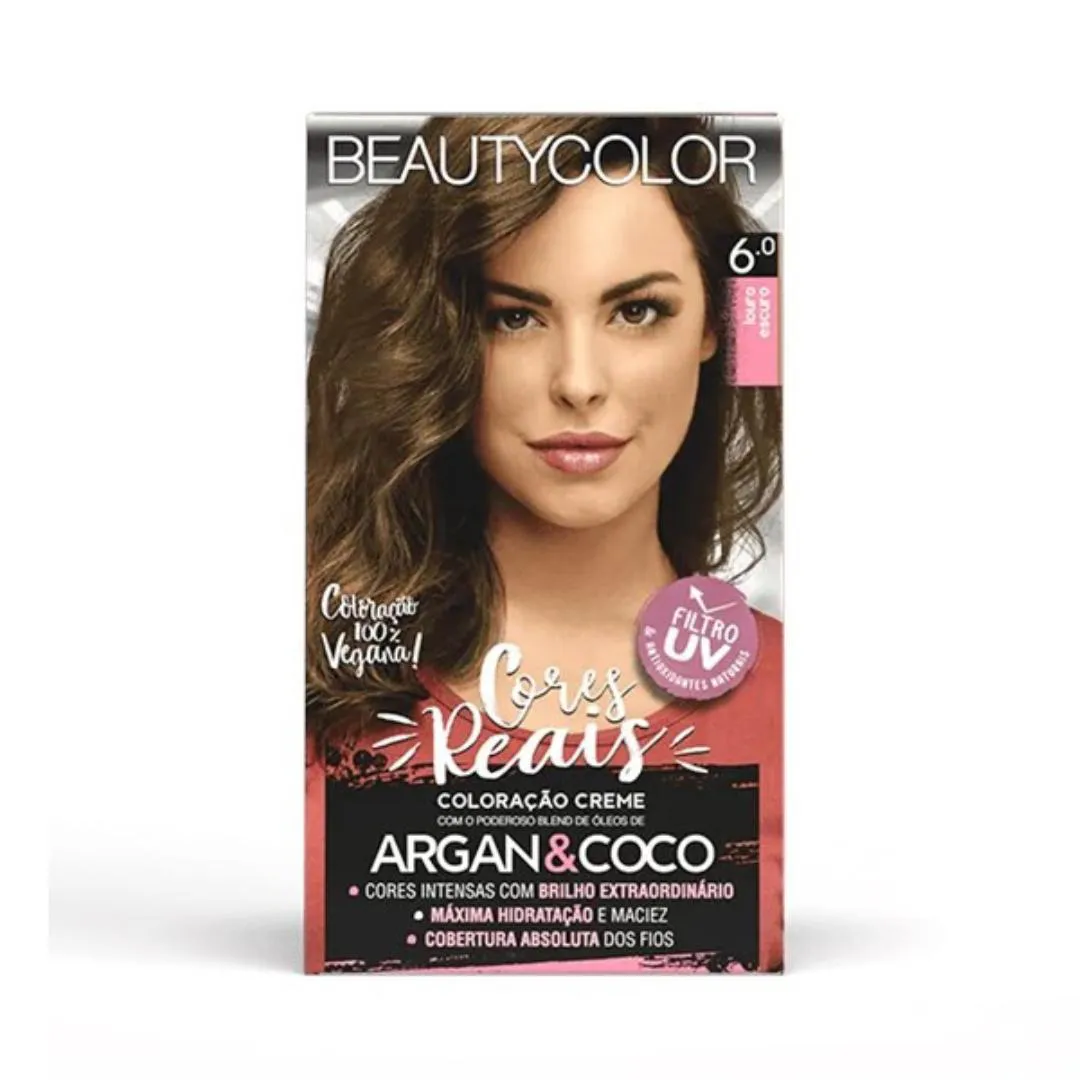 COLORAçãO KIT 6.0 LOURO ESCURO - BEAUTY COLOR