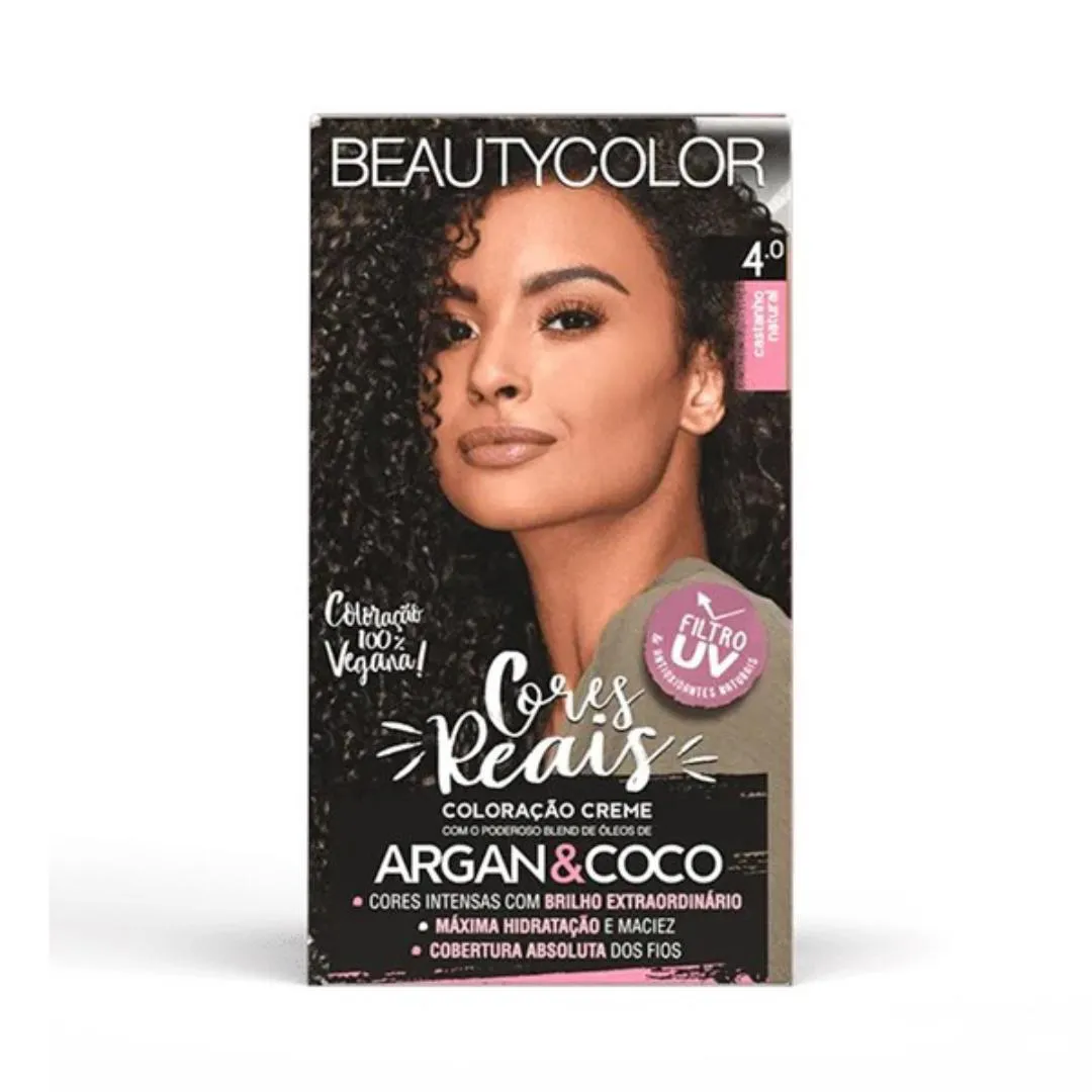 COLORAçãO KIT 4.0 CASTANHO NATURAL - BEAUTY COLOR