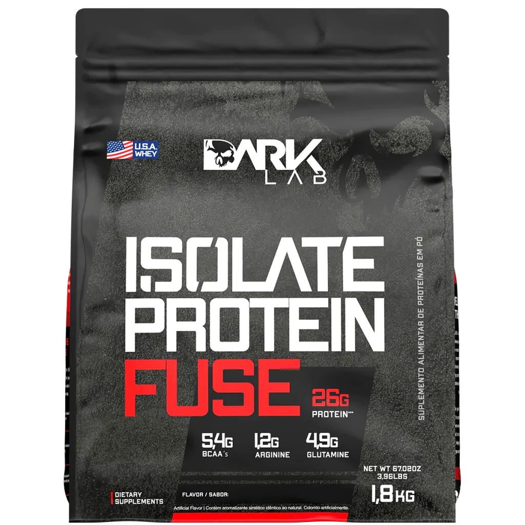 Whey Protein Isolado Fuse Dark Lab Chocolate Branco com Morango 1.8Kg 