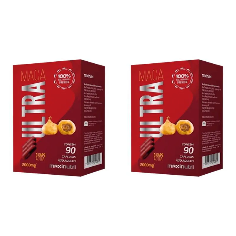 KIT 2 MACA ULTRA 90 CáPSULAS MAXINUTRI