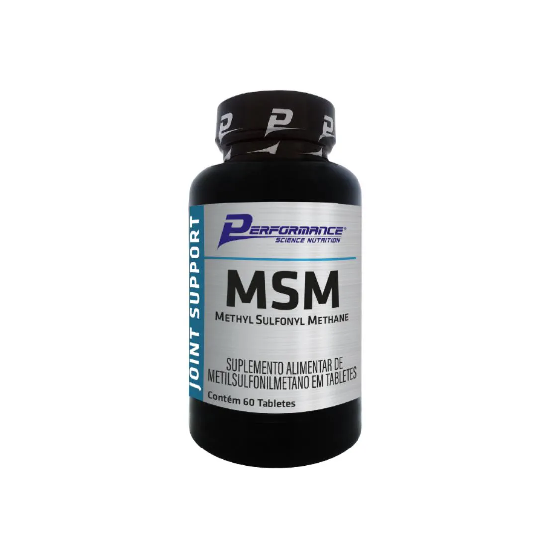 MSM (METHYL SULFONYL METHANE) - 60 TABLETES -  PERFORMANCE NUTRITION