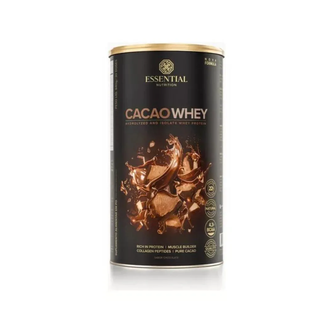 CACAO WHEY - 450G - ESSENTIAL NUTRITION Cacau