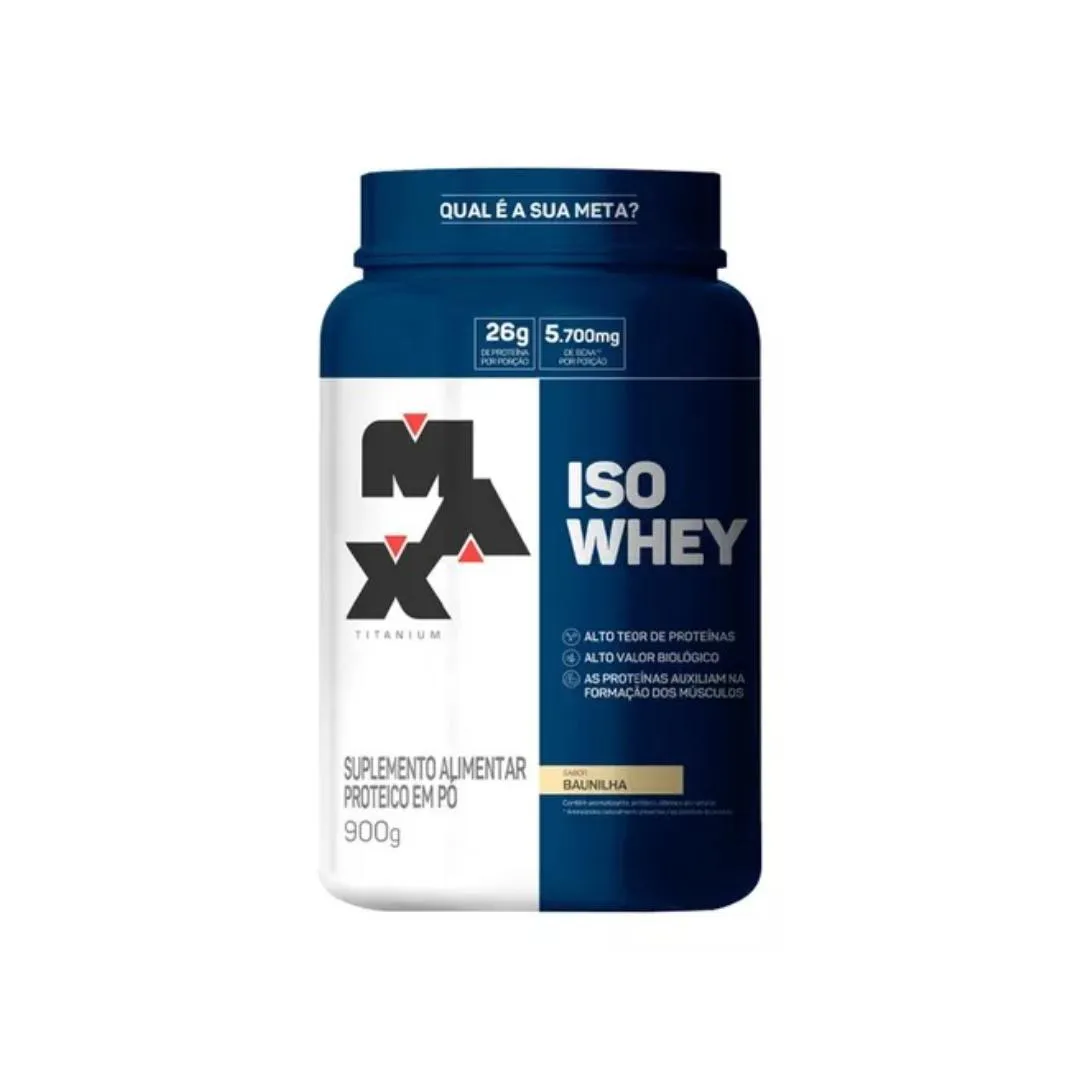ISO WHEY - 900G - MAX TITANIUM Morango