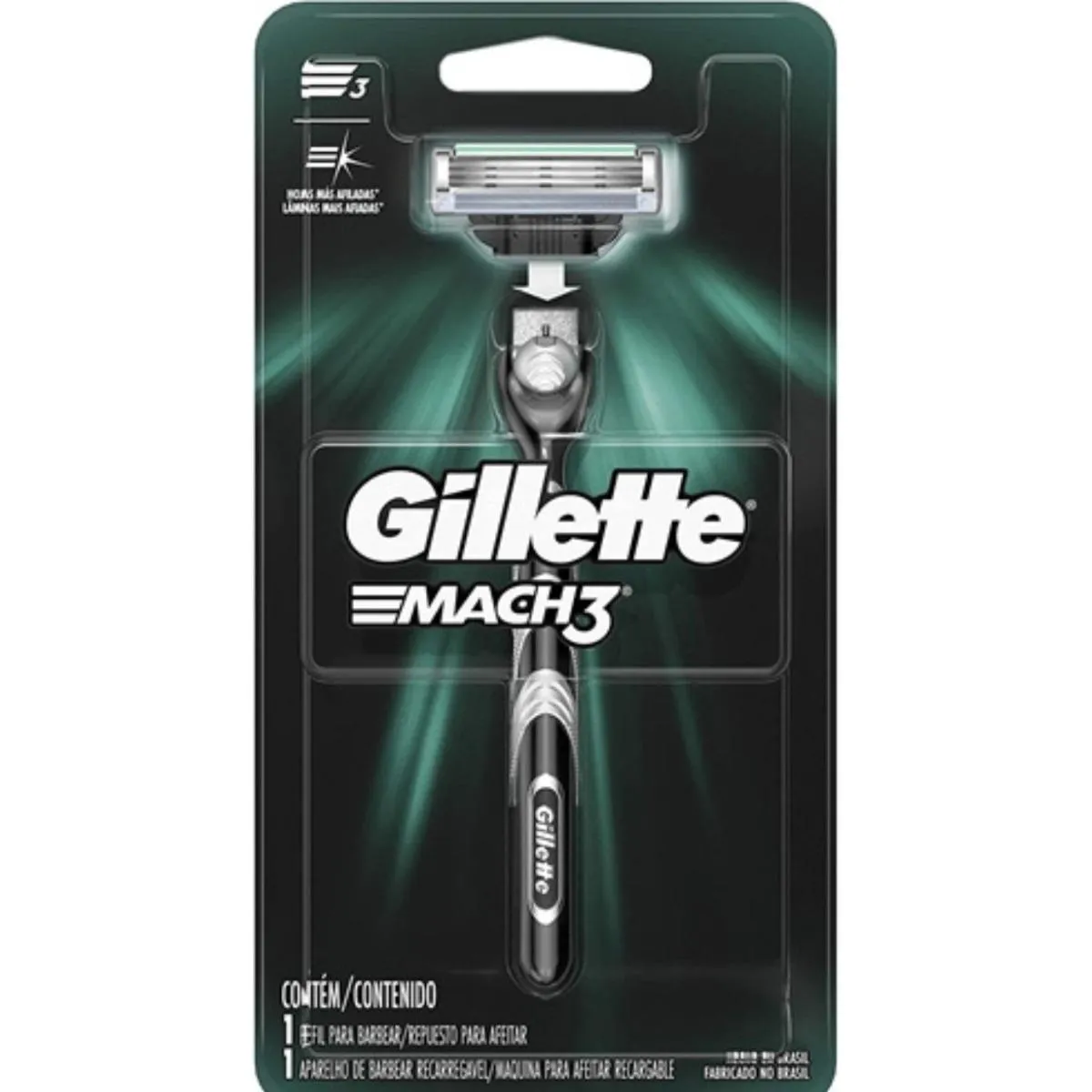 APARELHO DE BARBEAR GILLETTE MACH3 1 UNIDADE