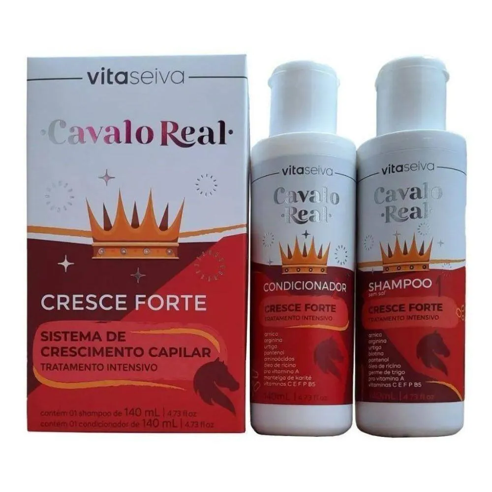 CRESCE FORTE VITA SEIVA CAVALO REAL SHAMPO+CREME