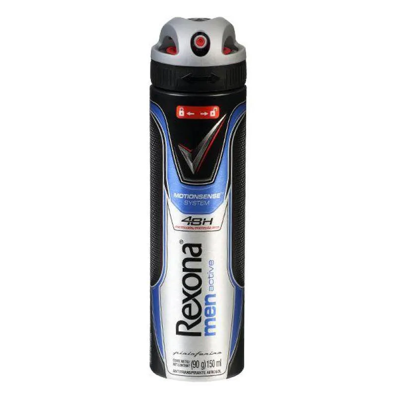 DESODORANTE REXONA AEROSOL MEN 150ML  ACTIVE