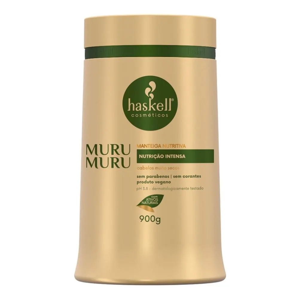 MáSCARA HASKELL MANTEIGA HIDRATANTE MURUMURU 900G NUTRIçãO