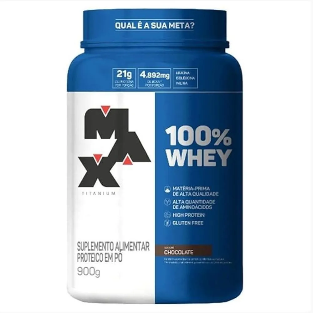 WHEY PROTEIN MAX TITANIUM 100% WHEY CHOCOLATE 900G