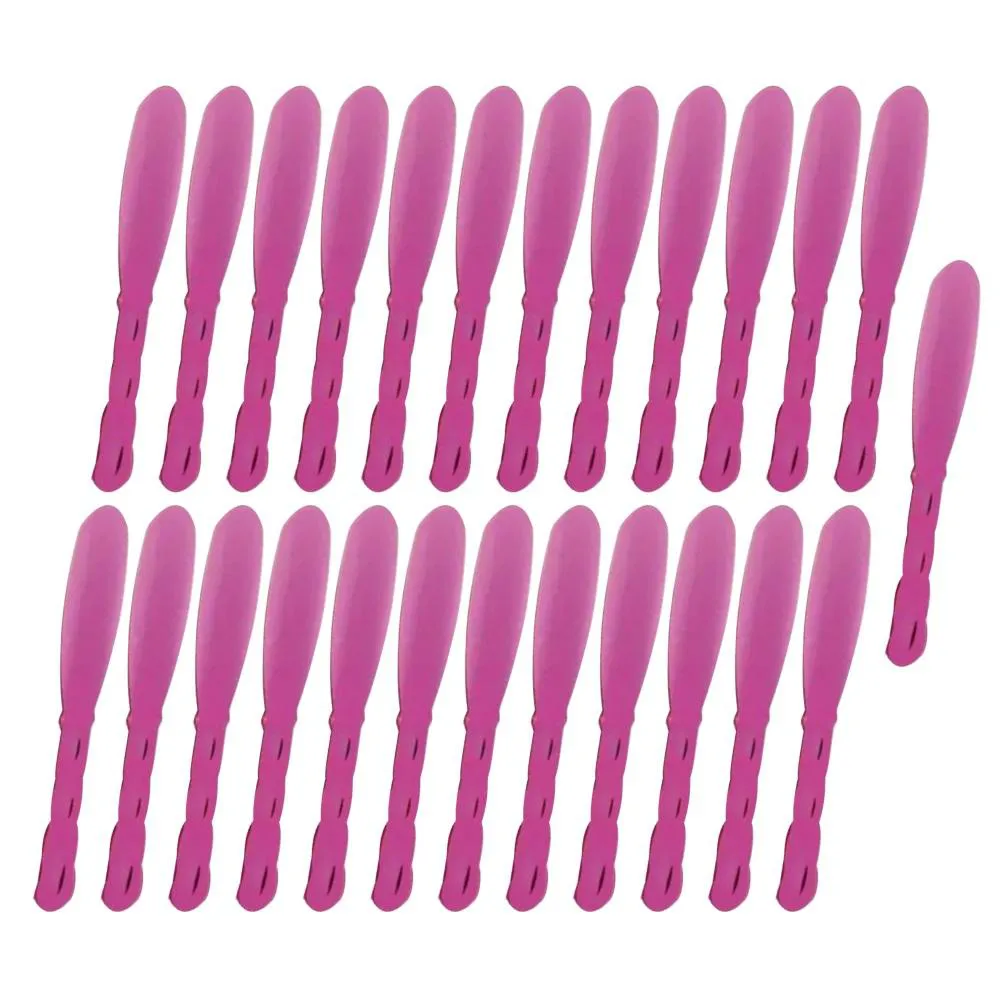25UN ESPáTULA ACRíLICA LUXO ROSA P/ CREME SANTA CLARA