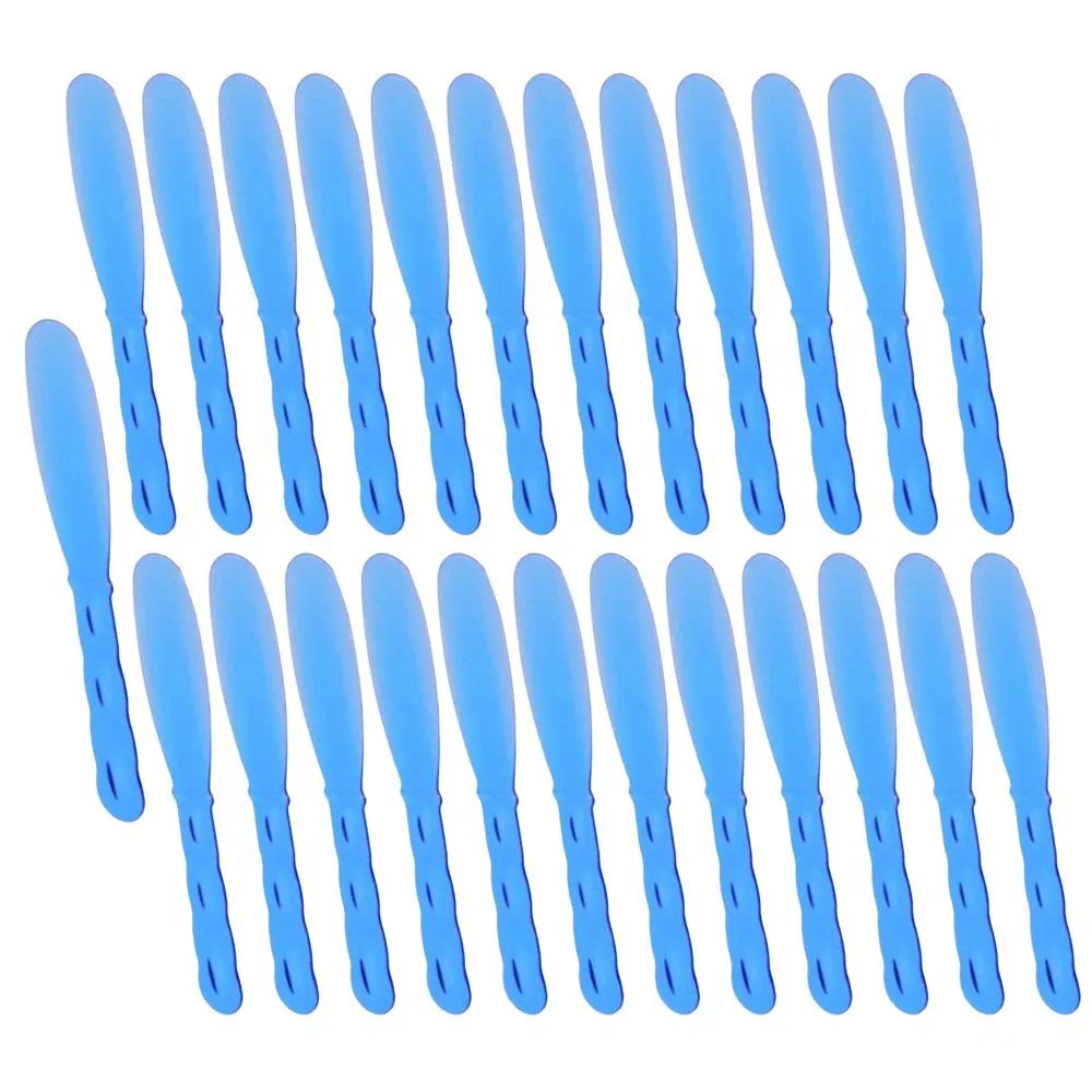 25UN ESPATULA ACRILICA LUXO AZUL P/ CREME SANTA CLARA