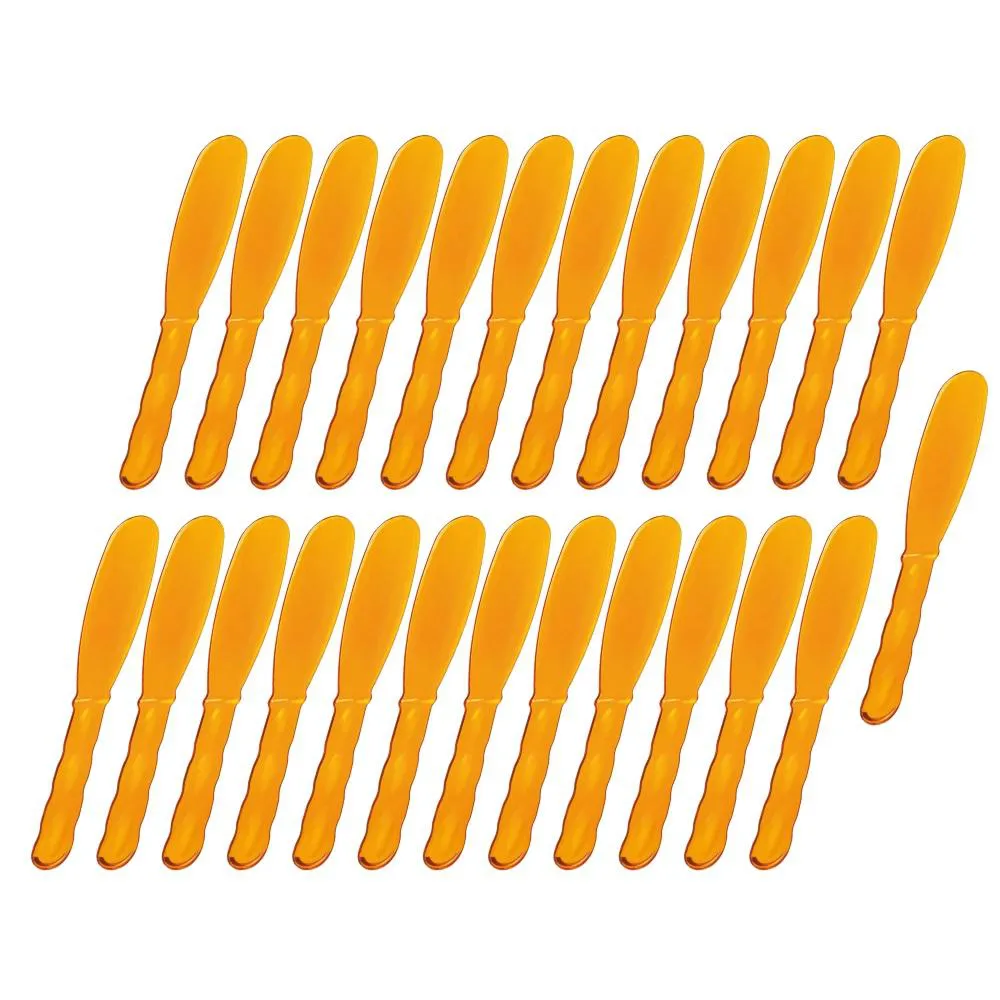 25UN ESPATULA ACRILICA LUXO LARANJA P/ CREME SANTA CLARA
