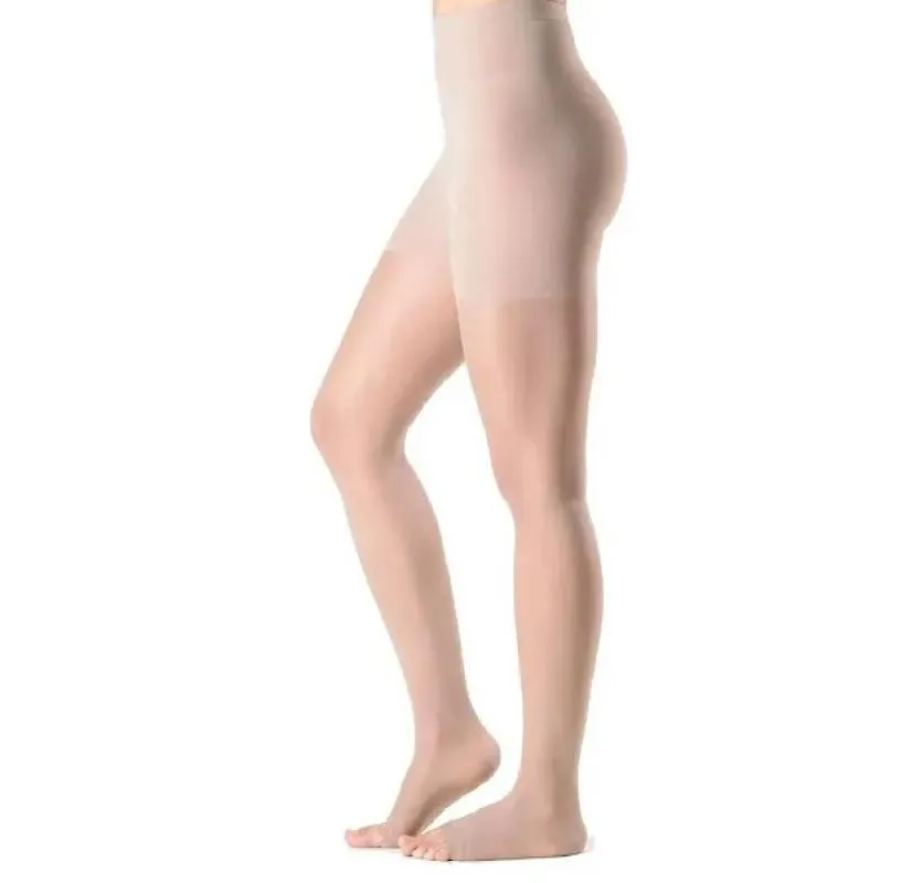 MEIA CALçA SIGVARIS 782A EVER SHEER 20-30 MMHG PONTEIRA ABERTA P3 Natural Escura