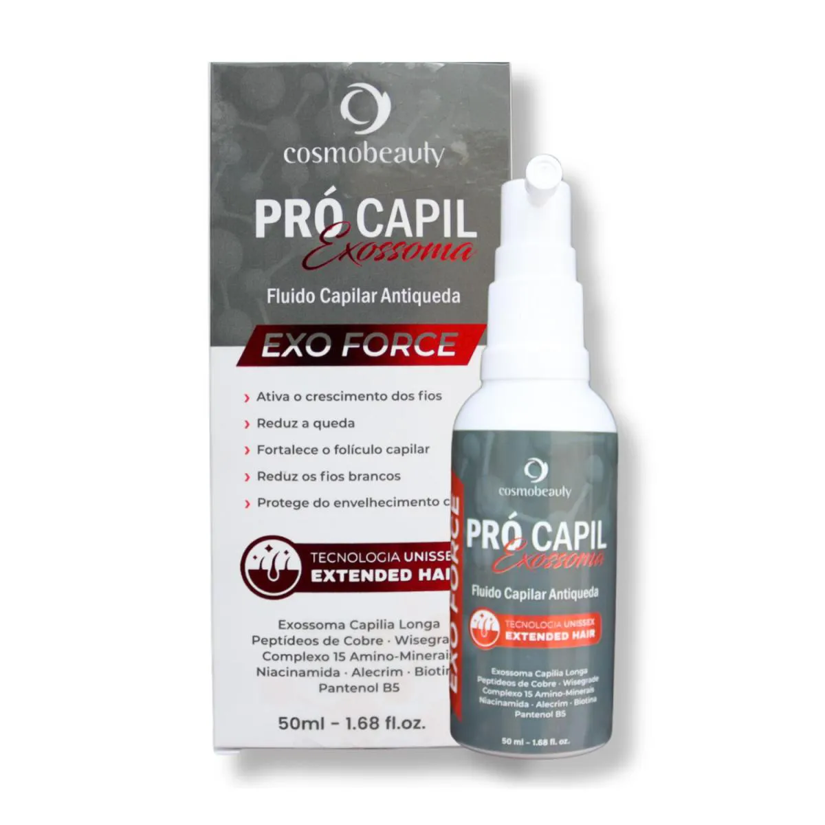 COSMOBEAUTY PRó CAPIL EXOFORCE FLUIDO CAPILAR ANTIQUEDA 50ML
