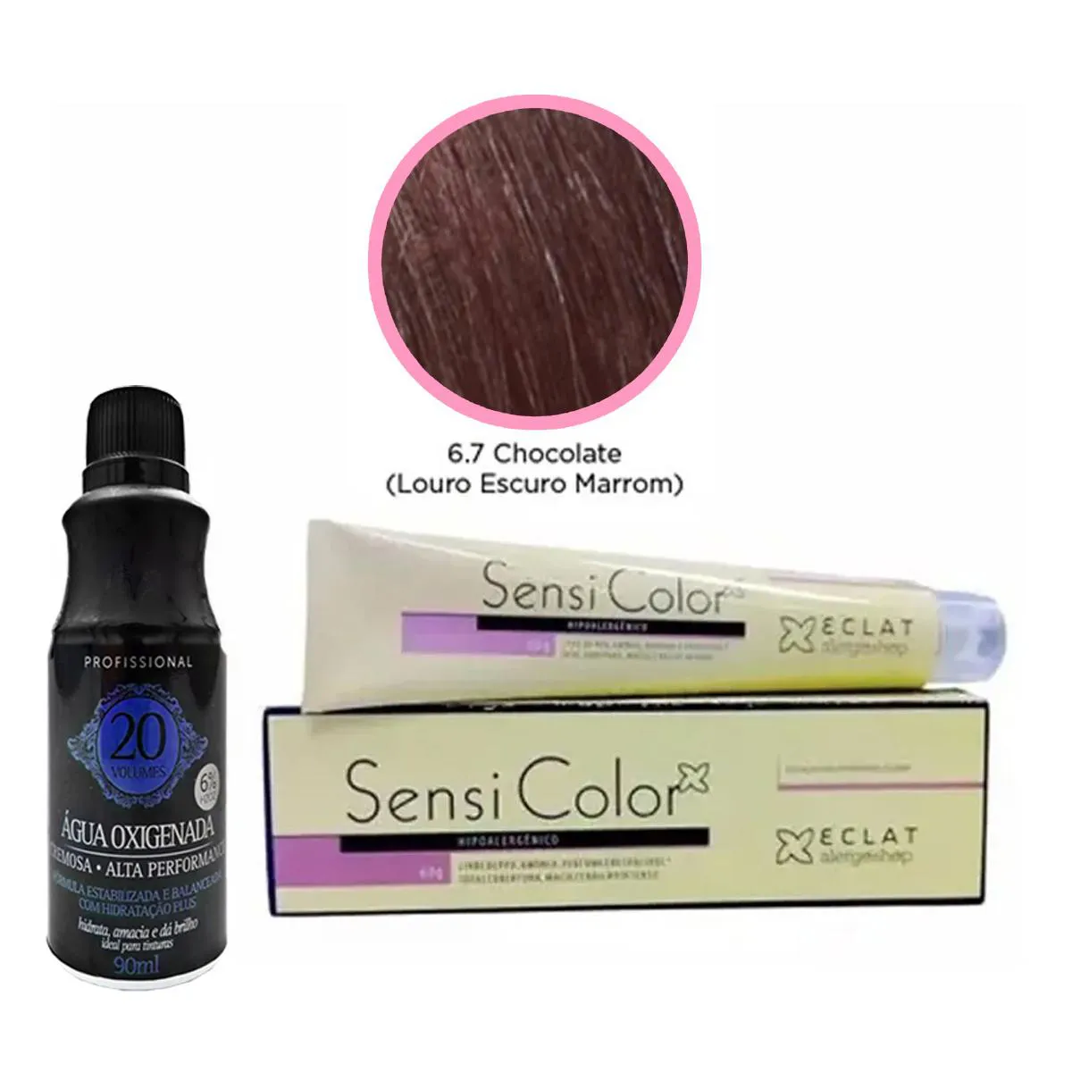 TINTA SENSI COLOR ALERGOSHOP 6.7 CHOCOLATE + OX
