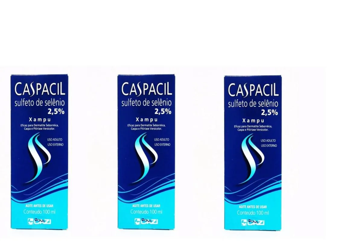 KIT C/3 CASPACIL ANTICASPA SHAMPOO 100ML - CAZI