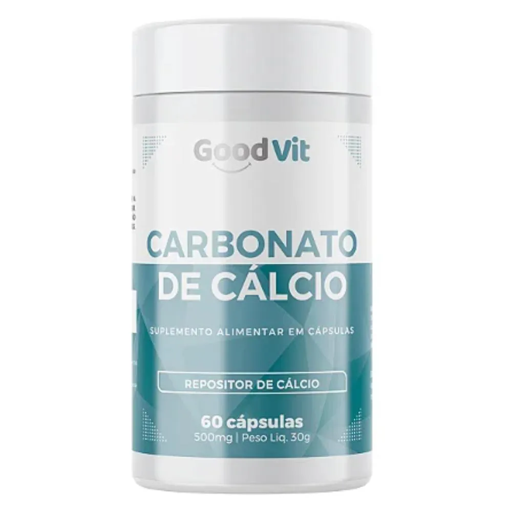 CARBONATO DE CáLCIO 500MG C/60 CáPSULAS - GOOD VIT