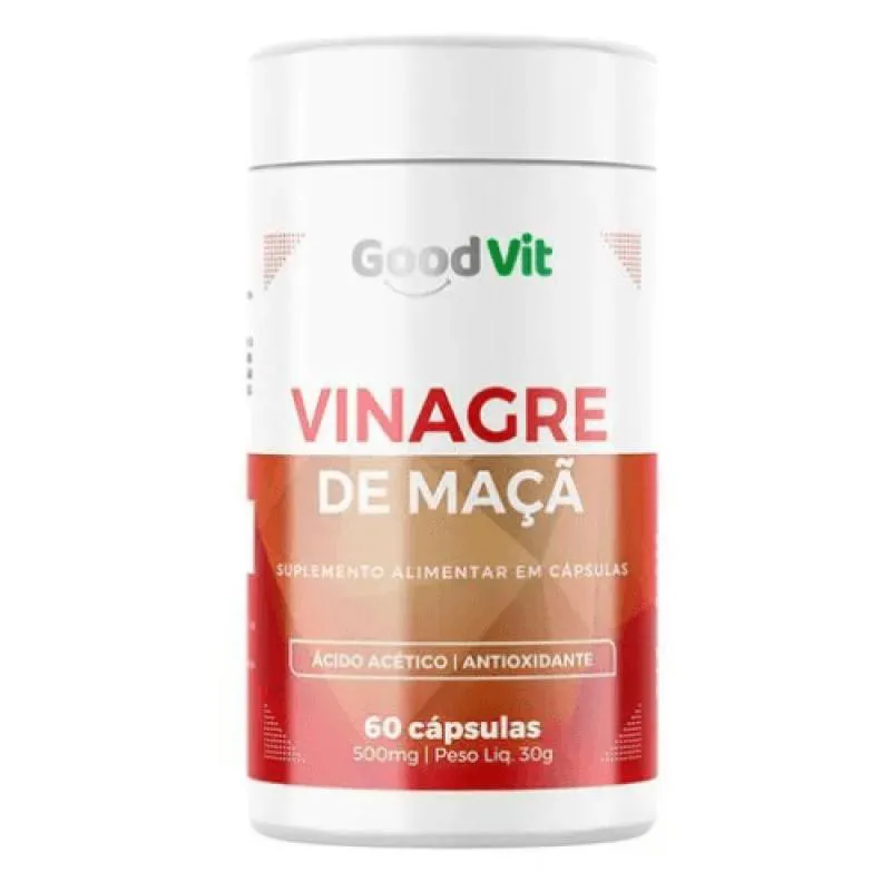 VINAGRE DE MAçã 500MG C/60 CáPSULAS - GOOD VIT