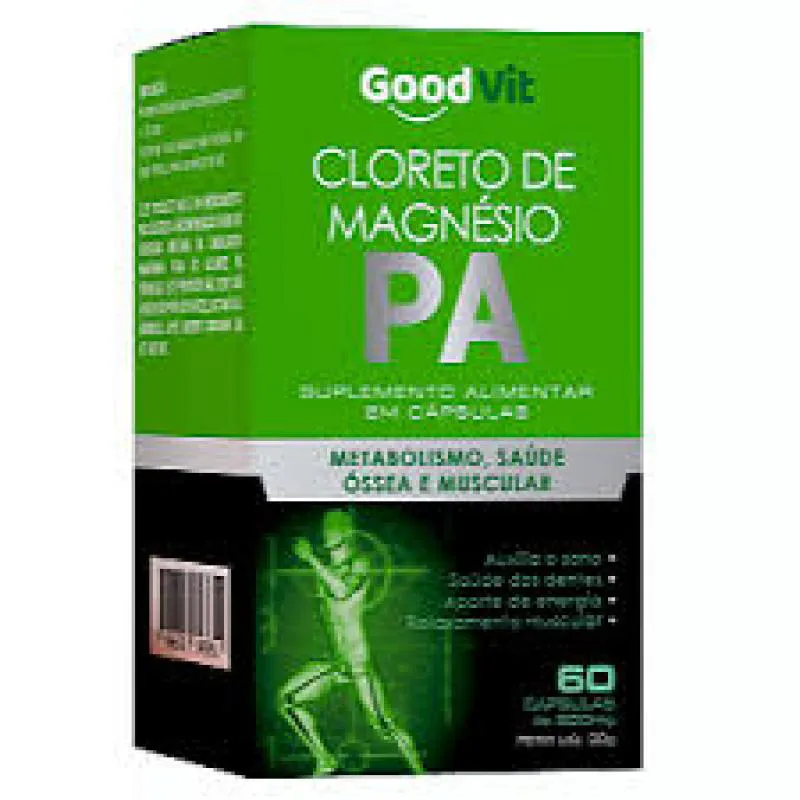 CLORETO DE MAGNéSIO PA C/60 CáPSULAS - GOOD VIT