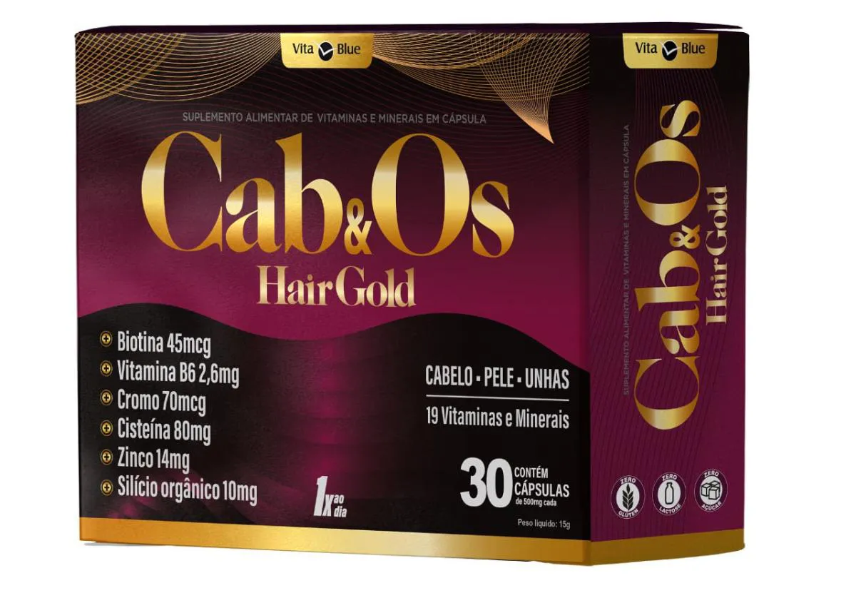 CAB&OS HAIR GOLD C/30 CáPSULAS - VITA BLUE