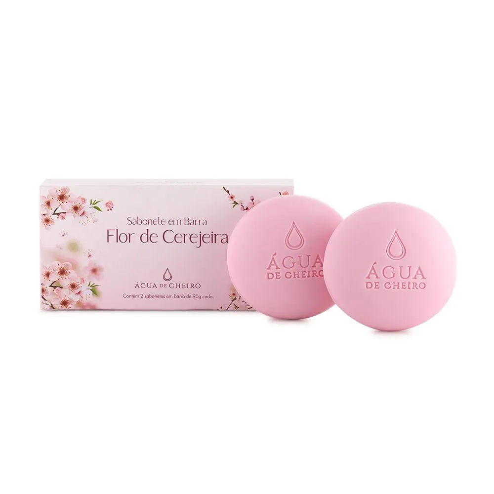 SABONETE EM BARRA FLOR DE CEREJEIRA 90G