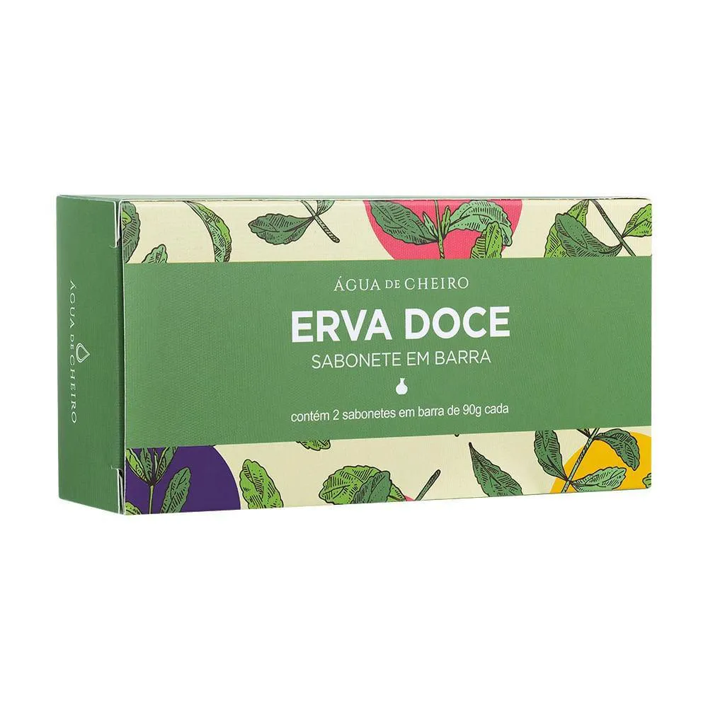 SABONETE EM BARRA ERVA DOCE (2X90G)