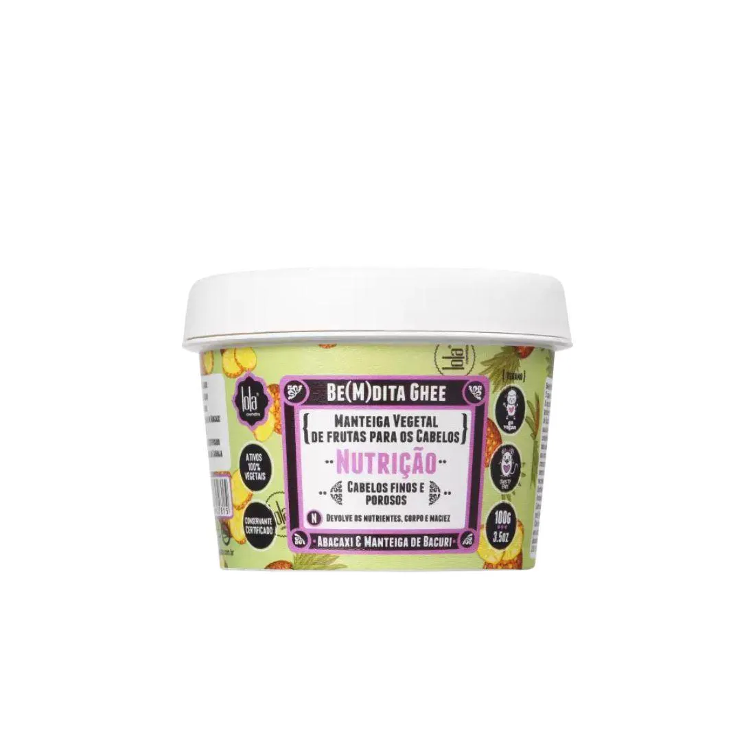 LOLA COSMETICS BE(M)DITA GHEE NUTRIçãO - MáSCARA CAPILAR 100G