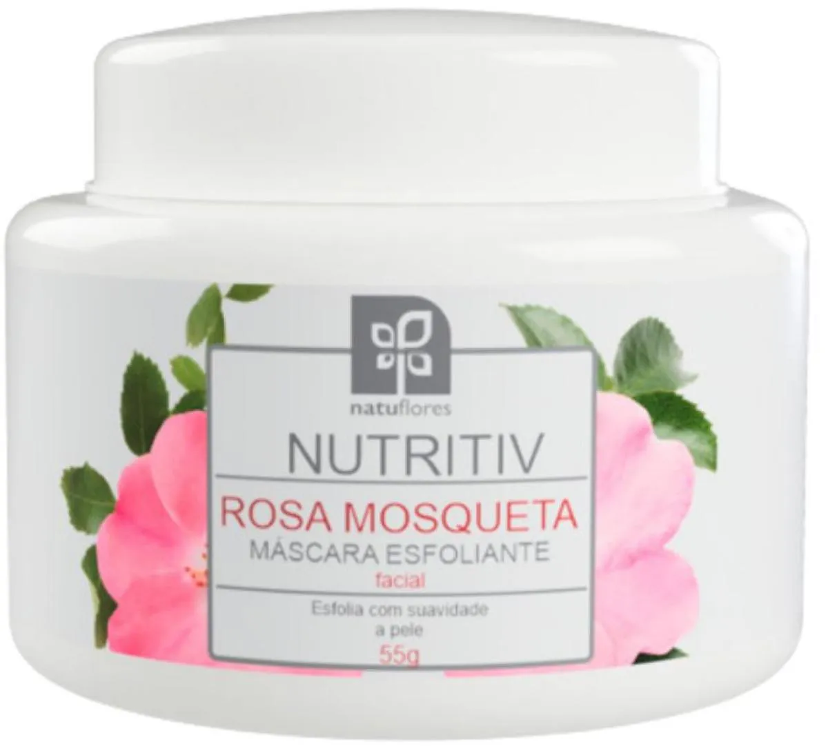 MASCARA ESFOLIANTE FACIAL ROSA MOSQUETA NUTRITIV 55G NATUFLORES