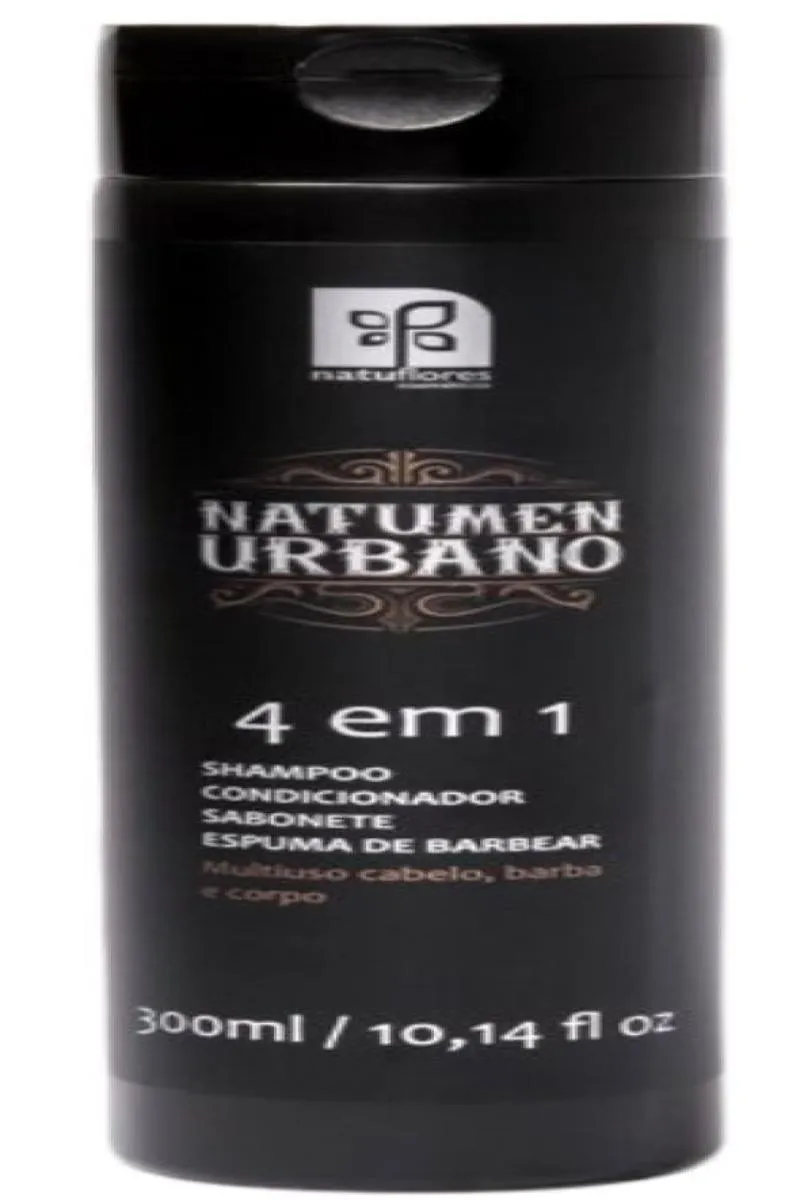 SHAMPOO 4X1 (SHAMPOO/CONDICIONADOR/SABONETE/BARBA) NATUMEN 300ML NATUFLORES