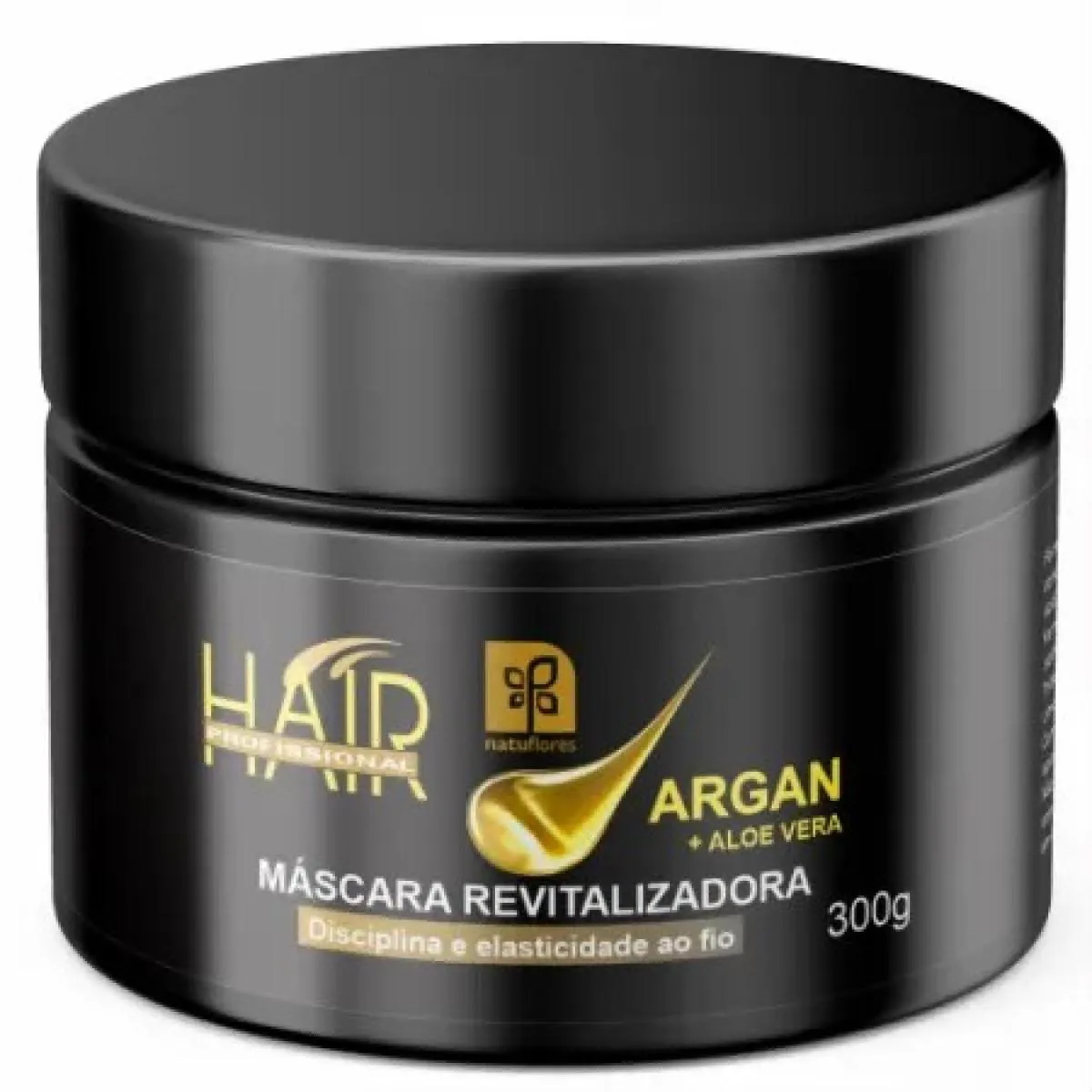 MASCARA CAPILAR REVITALIZADORA HAIR PROFISSIONAL ARGAN + ALOE VERA 300G  NATUFLORES