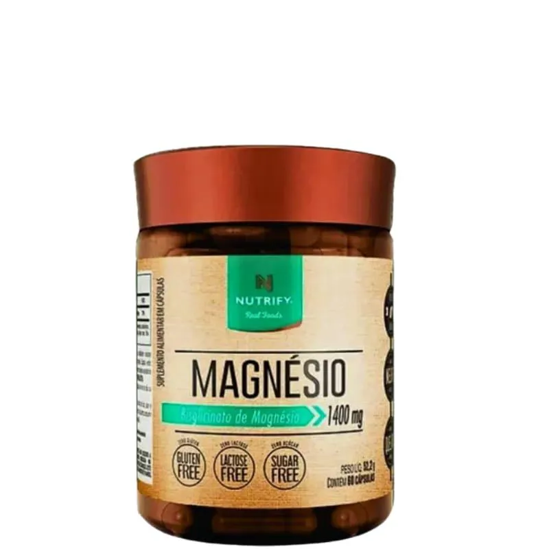 MAGNESIO BISGLICINATO 1400MG 60CPS NUTRIFY- ORIGINAL