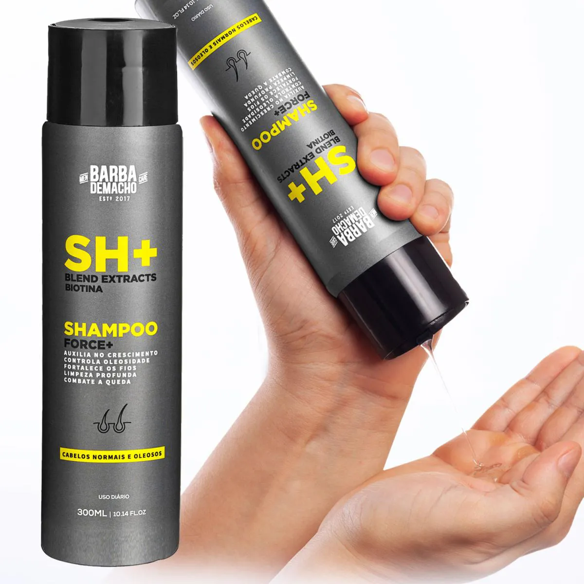 XAMPU SH FORCE + NUTRIçãO PROTEçãO ANTI-QUEDA BIOTINA 300ML