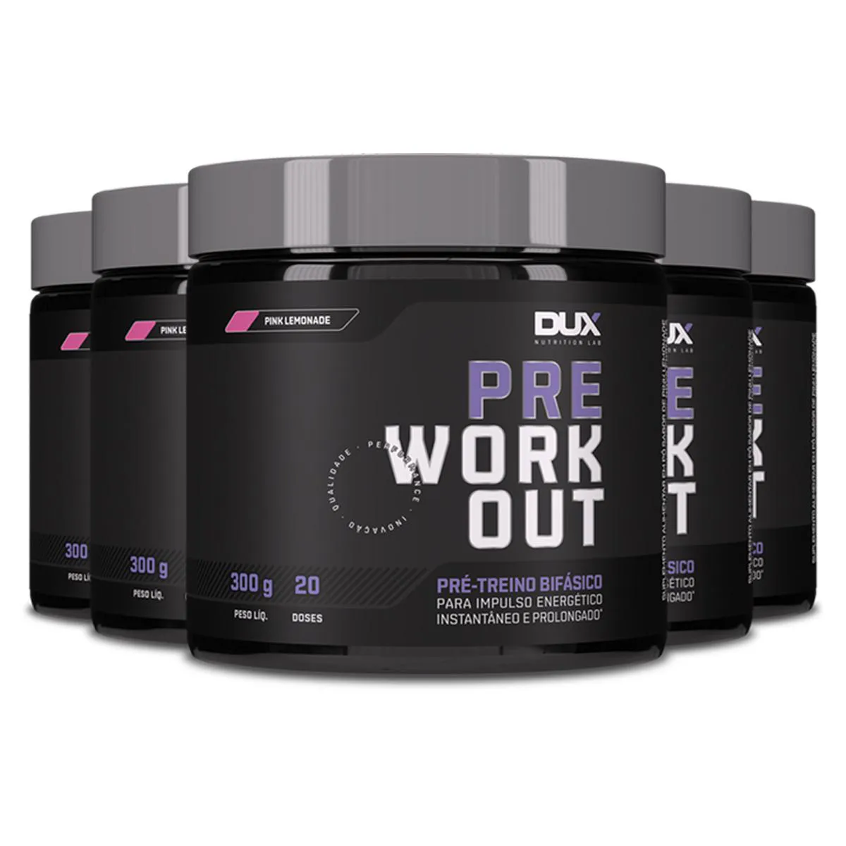 KIT 5 PRé TREINO DUX PRE WORKOUT MANGO TWIST 300G