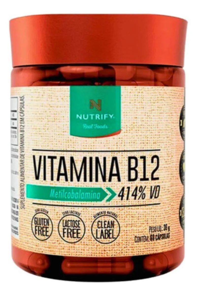 KIT 2 B12 METILCOMALAMINA 60 CAPSULAS NUTRIFY