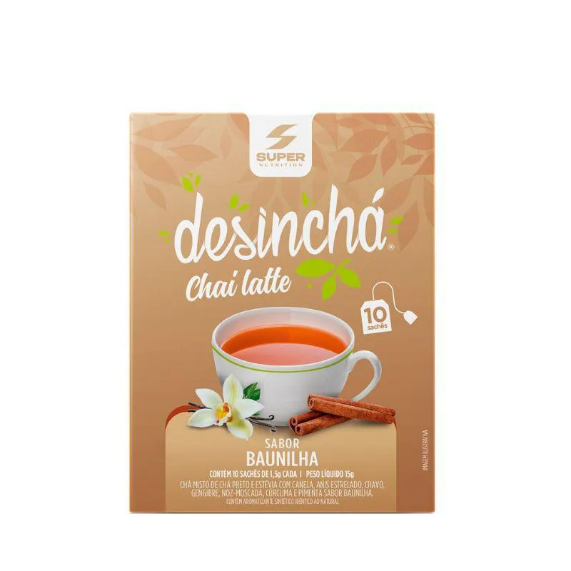 DESINCHá CHAI LATTE BAUNILHA SUPER NUTRITION 10SCH 1G