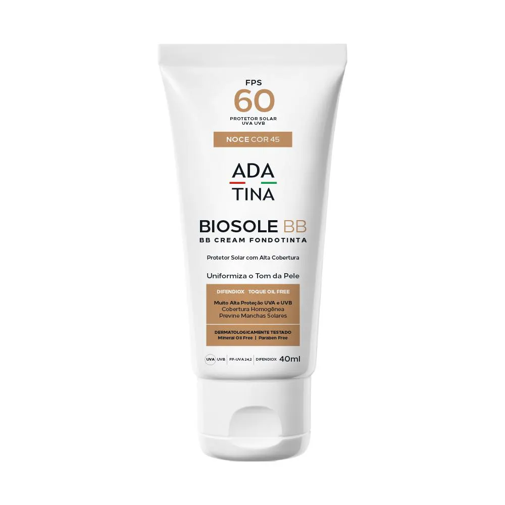 ADA TINA BIOSOLE BB FPS 60 NOCE - PROTETOR SOLAR 40ML