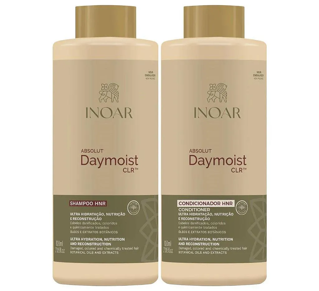 KIT INOAR ABSOLUT DAYMOIST - SHAMPOO E CONDICIONADOR 800ML
