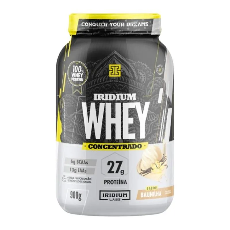 IRIDIUM WHEY CONCENTRADO (900G) - SABOR: BAUNILHA