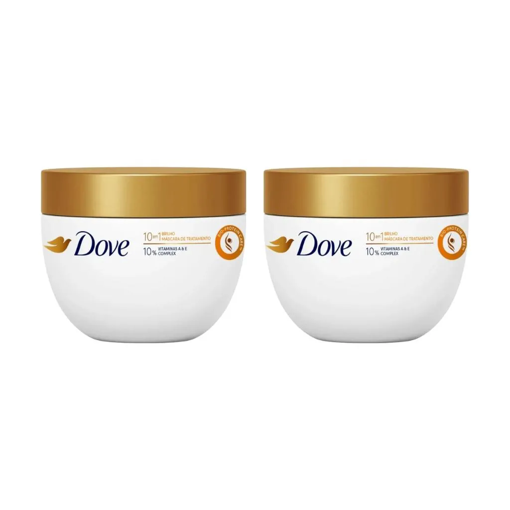 MASCARA DOVE DE TRATAMENTO 270G BRILHO - KIT C/ 2UN