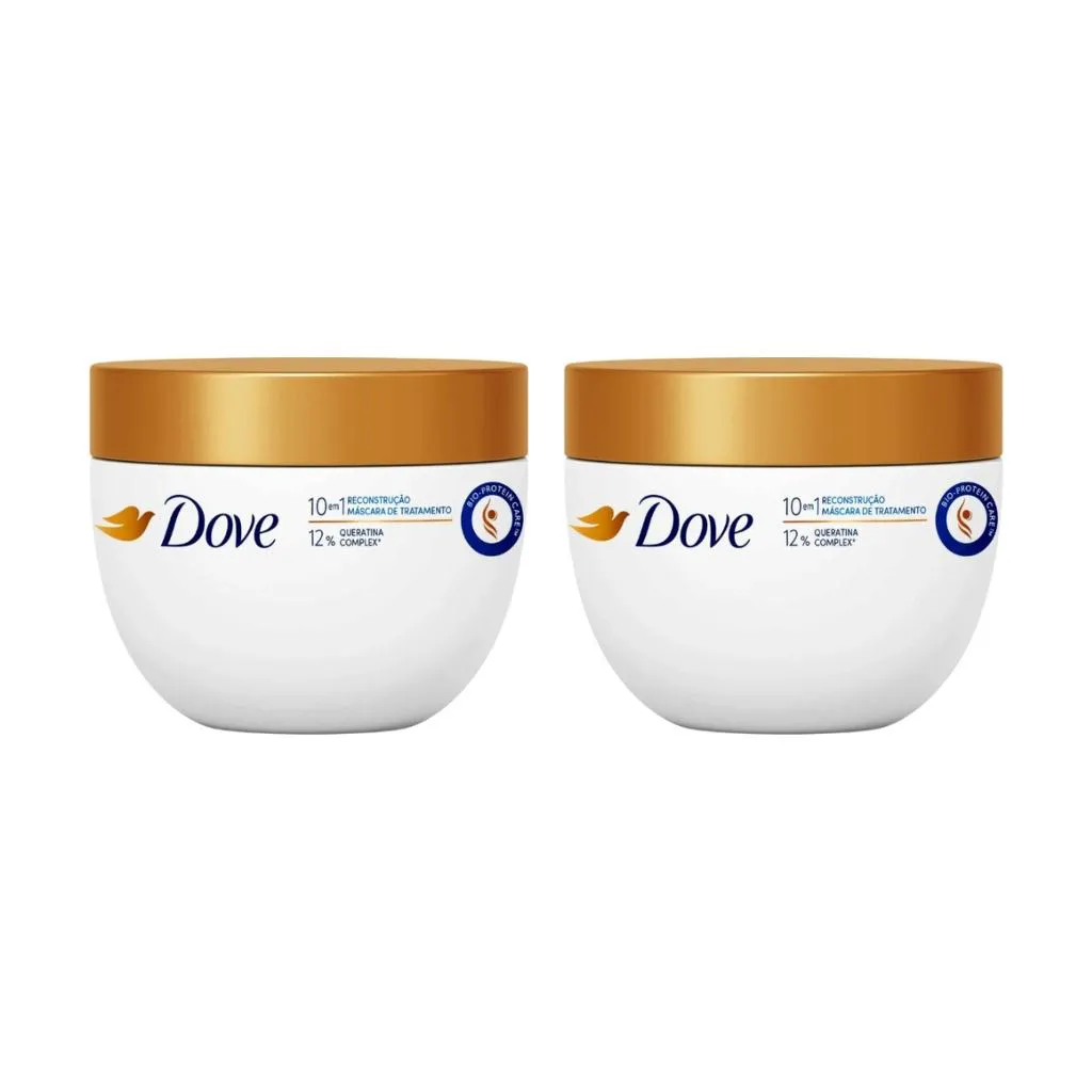 MASCARA DOVE DE TRATAMENTO 270G RECONSTRUçAO - KIT C/ 2UN