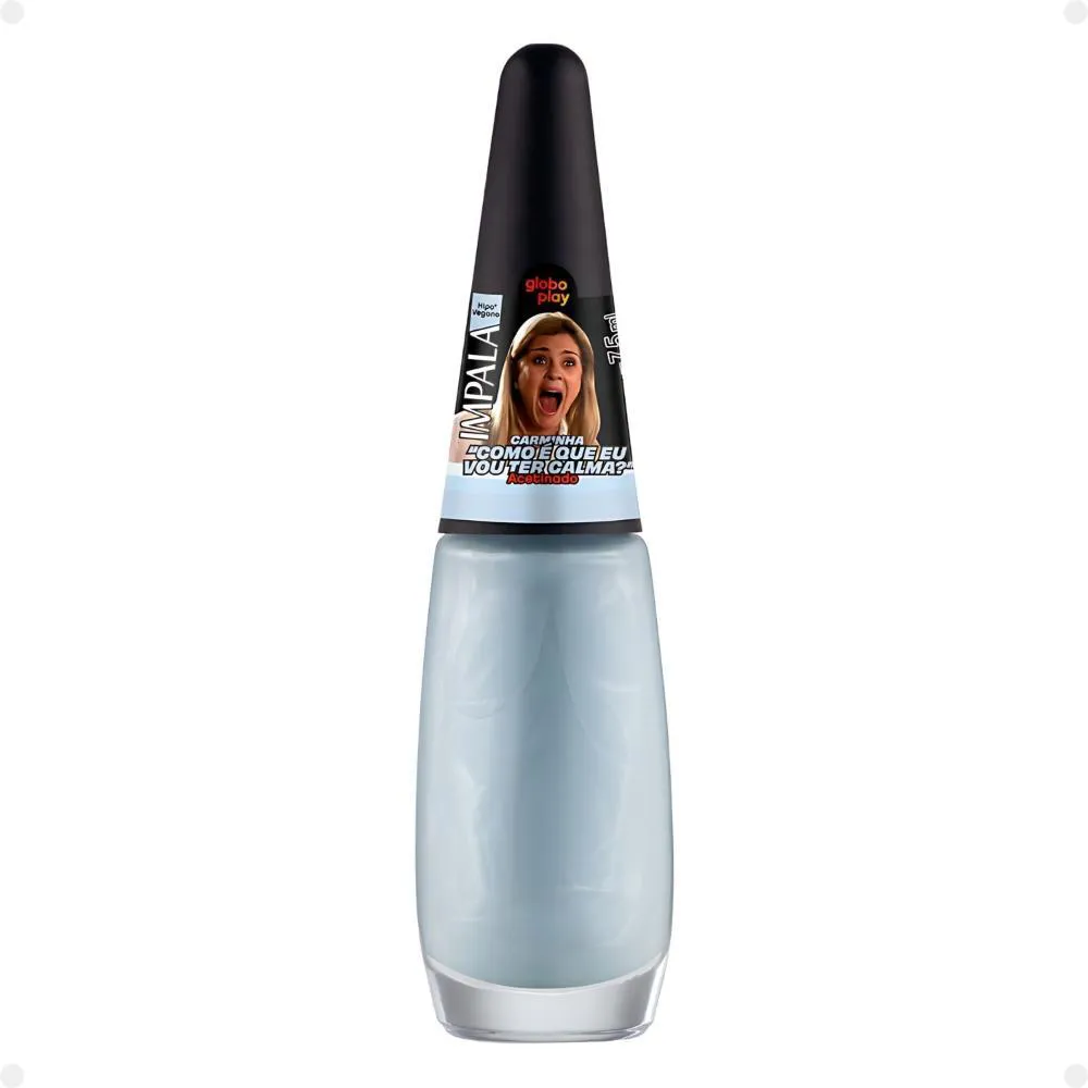 ESMALTE ACETINADO IMPALA GLOBOPLAY CARMINHA COMO é QUE EU VOU TER CALMA? 7,5ML