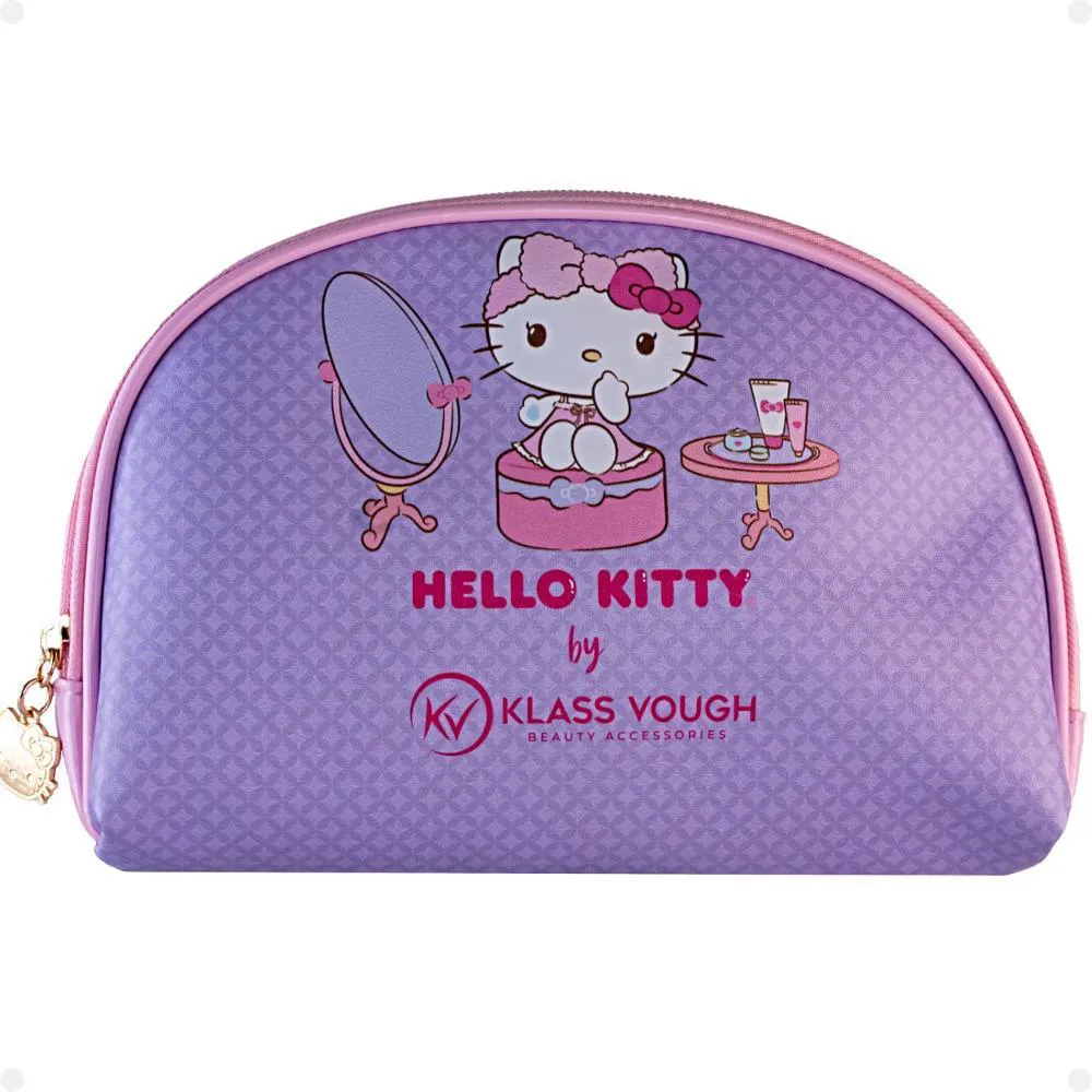 NECESSAIRE ORGANIZADORA HELLO KITTY BY KLASS VOUGH ESTAMPADA LILáS KCHK-02L