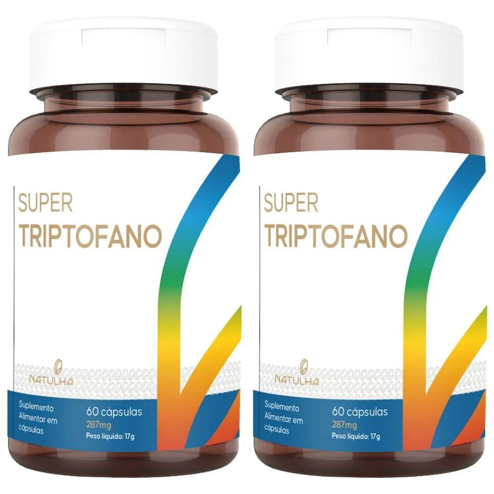 KIT 2X SUPER TRIPTOFANO 860MG 60 CáPSULAS - NATULHA