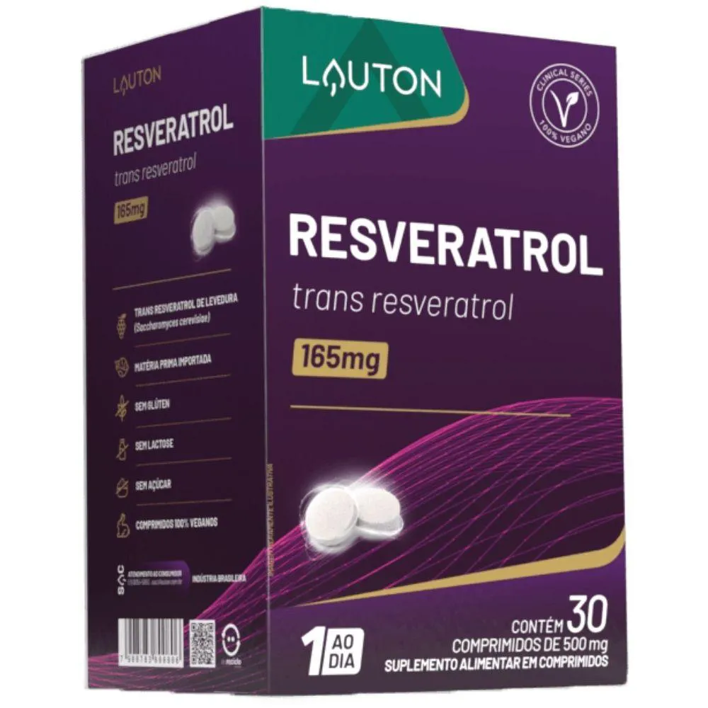 TRANS-RESVERATROL 165MG 30 COMPRIMIDOS - LAUTON