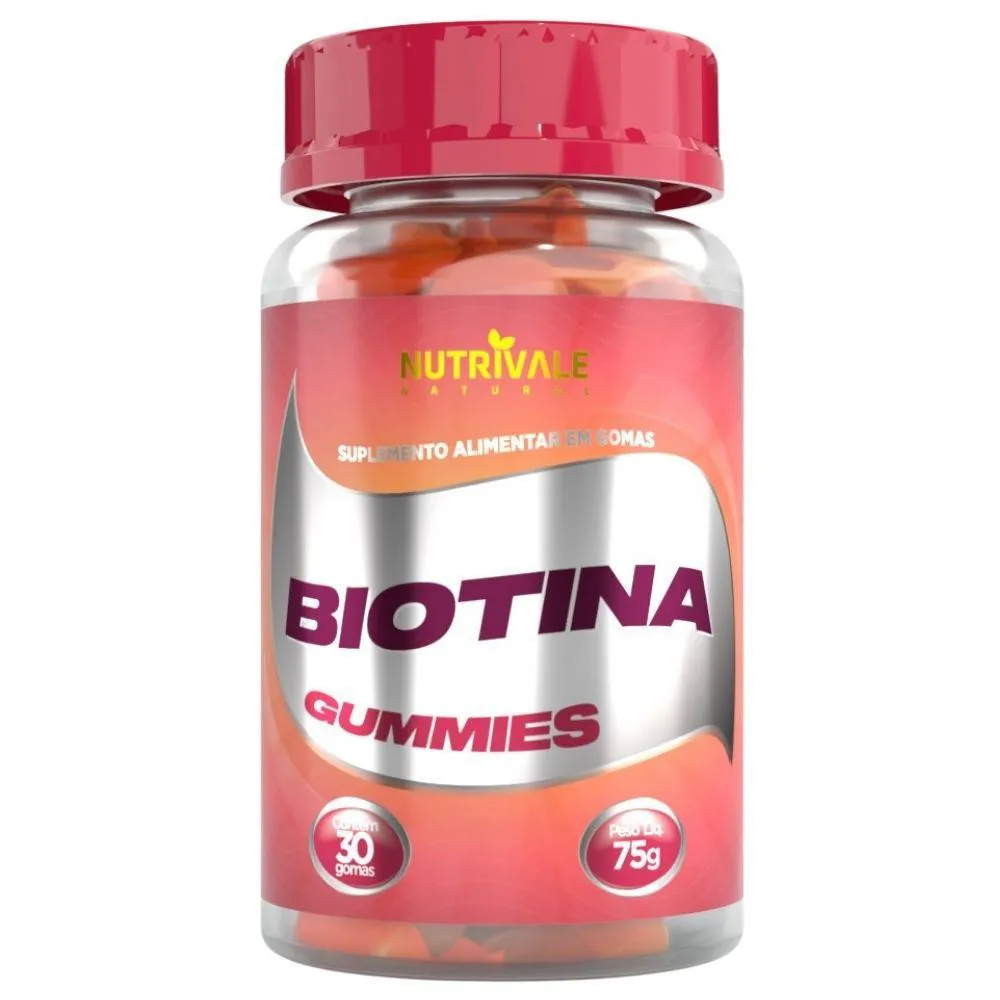 BIOTINA 45MCG GUMMIES 30 GOMAS - NUTRIVALE