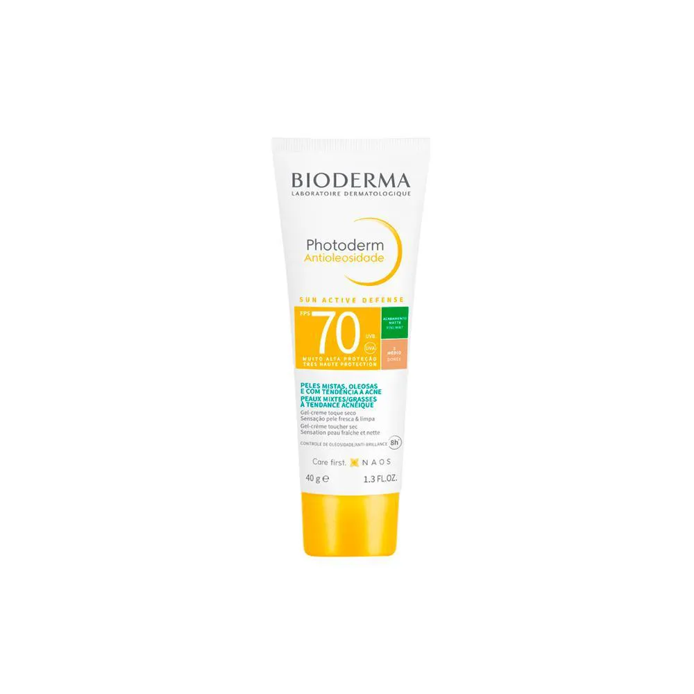 BIODERMA PHOTODERM ANTIOLEOSIDADE FPS 70 40 G PROTETOR SOLAR FACIAL 3 MéDIO