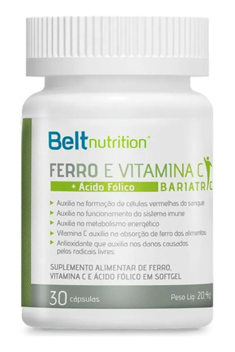 BELT FERRO BARIATRIC - VITAMINA C + ÁCIDO FóLICO