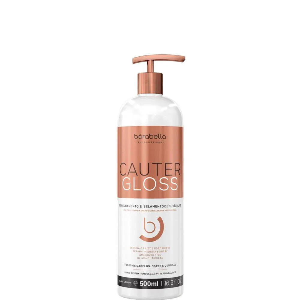 BORABELLA CAUTER GLOSS ESPELHAMENTO E BLINDAGEM CUTICULAR 500ML