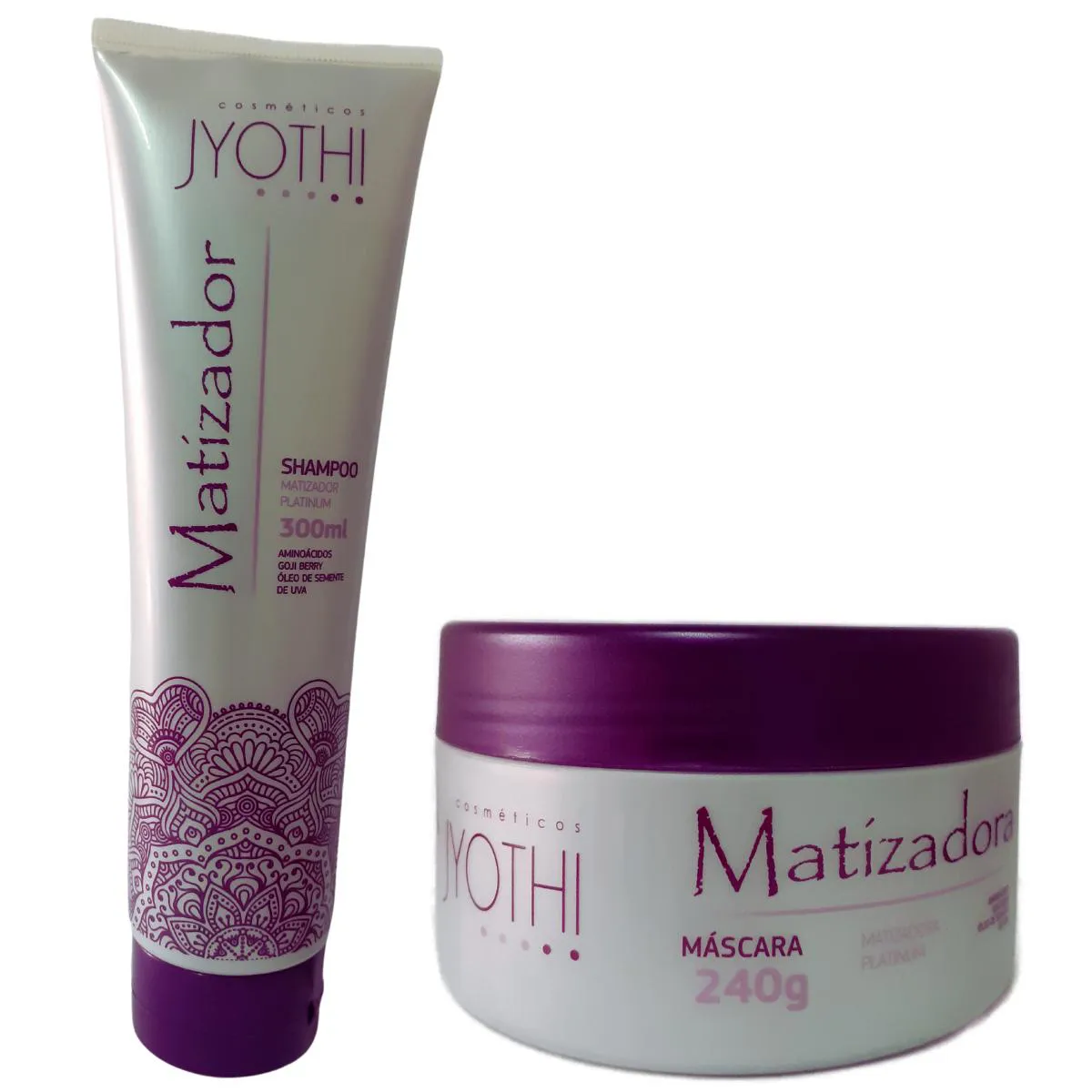 KIT TRATATAMENTO MATIZADOR ROXO PLATINADO DESAMARELADOR CABELOS BRANCOS LOIROS GRISALHOS TIRA O AMARELADO DO CABELO EFEI