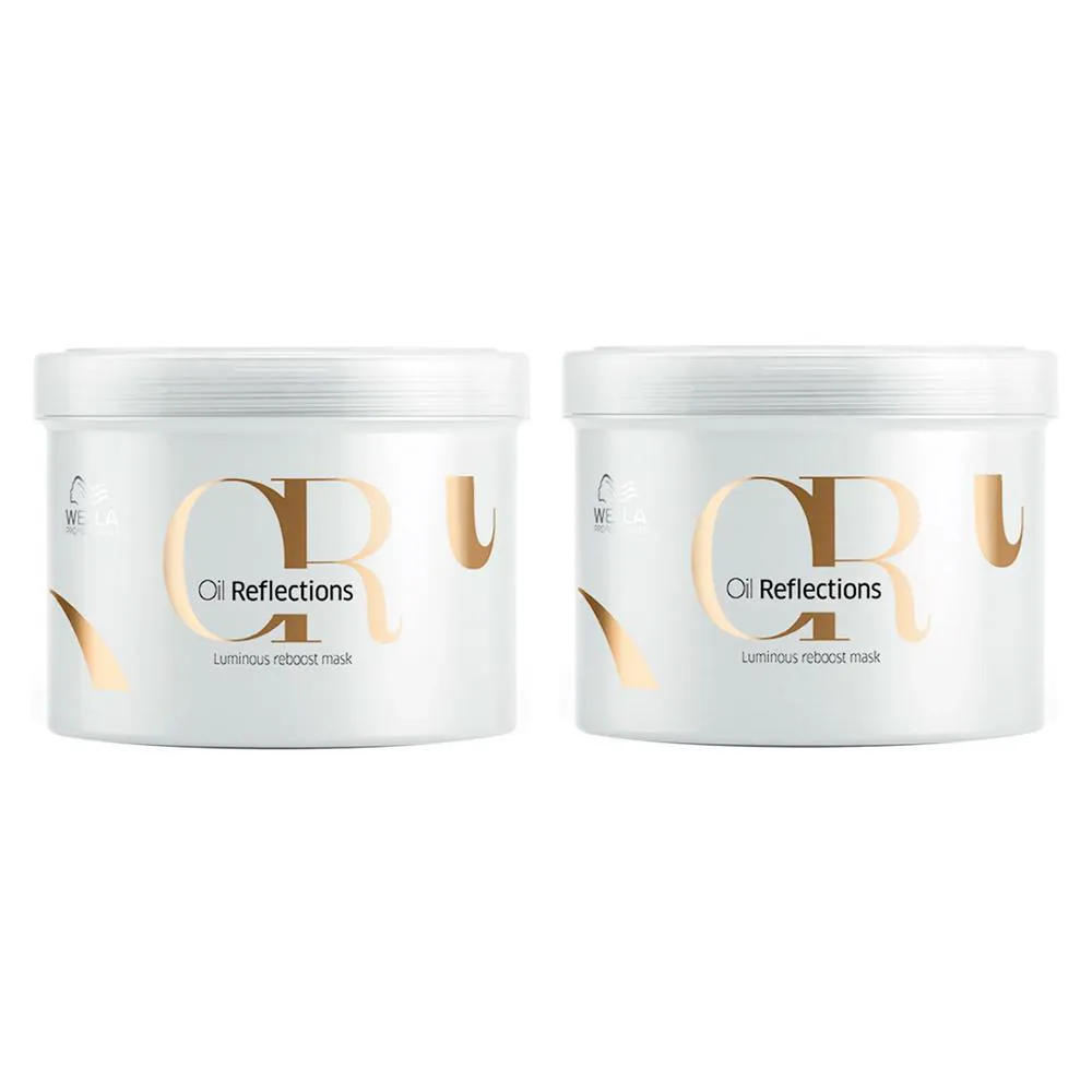 KIT WELLA PROFESSIONALS OIL REFLECTIONS MáSCARA DE BRILHO 500ML - 2 UNIDADES