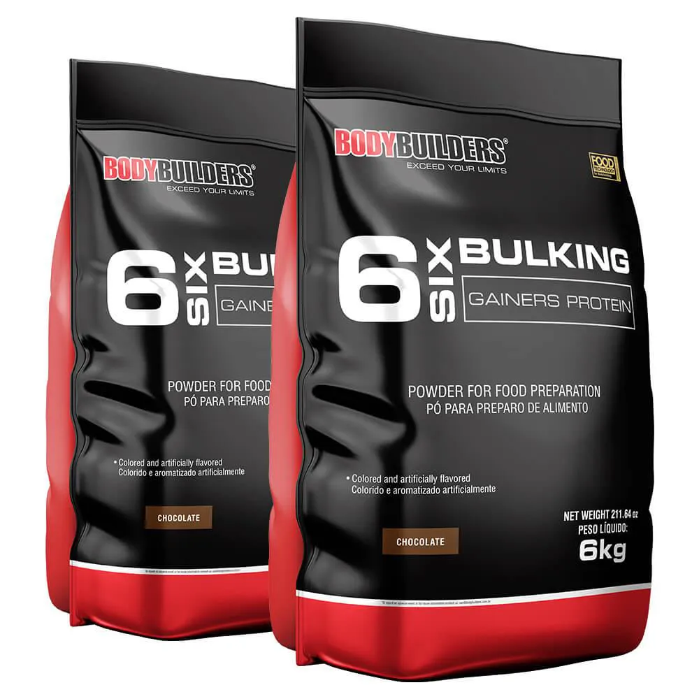 KIT 2X HIPERCALóRICO 6 SIX BULKING 6KG – BODYBUILDERS  Chocolate